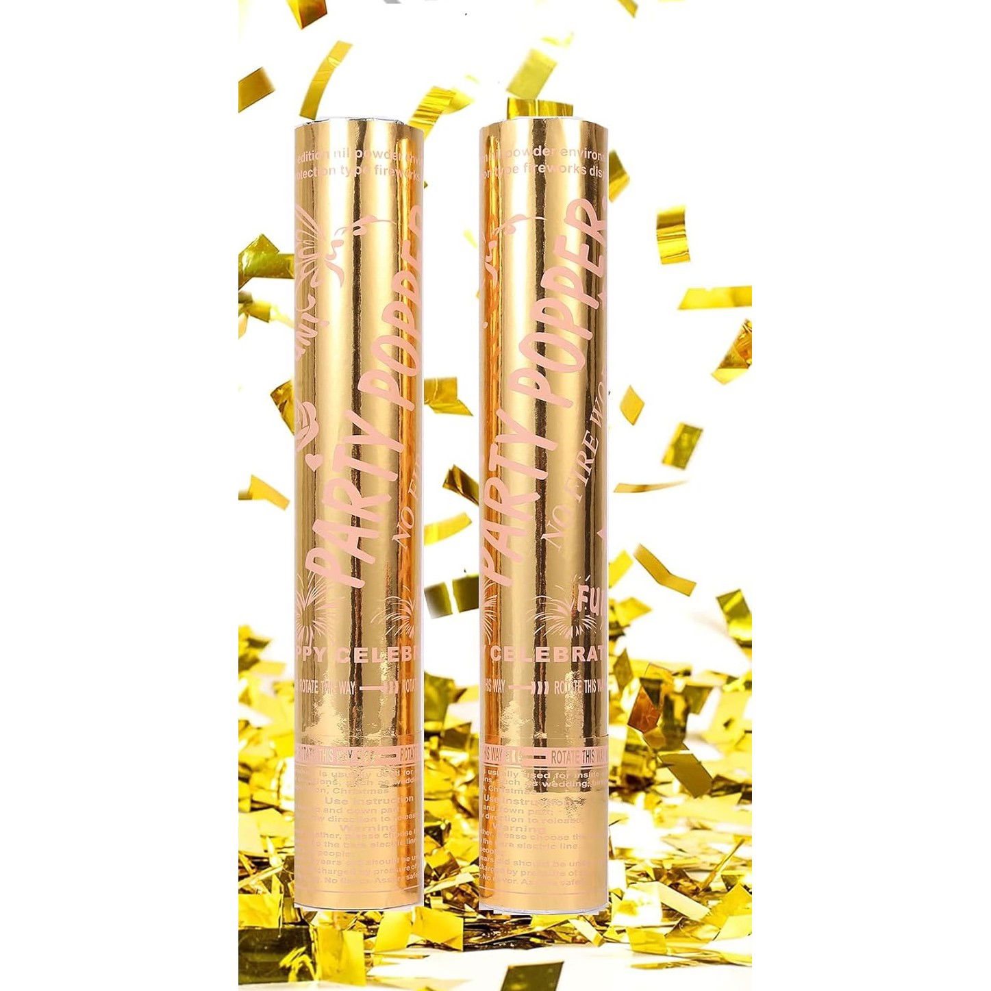 Confetti - Tun Confetti Petrecere, Flippy, Lungime 30 cm, Auriu