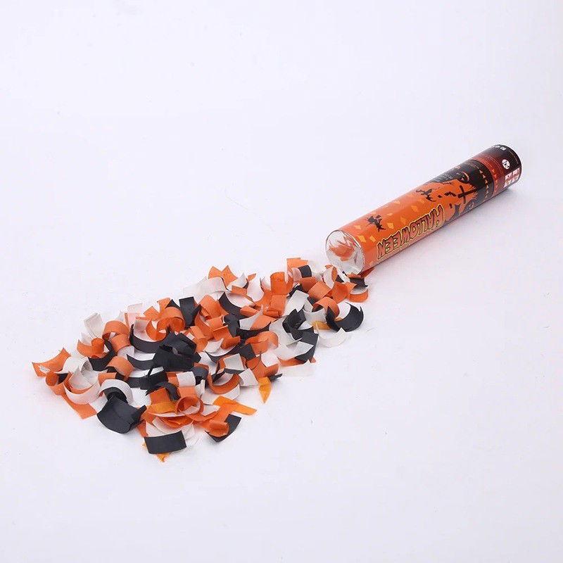 Confetti - Tun de Confetti, 30 cm. Flippy, Model Halloween, Confetti din Hartie, Multicolor