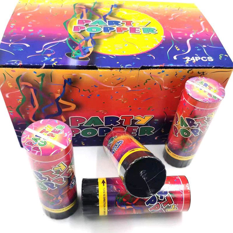 Tun de Confetti, Flippy, Party Popper 15 cm, Model Panglici din Folie, Multicolor [3]