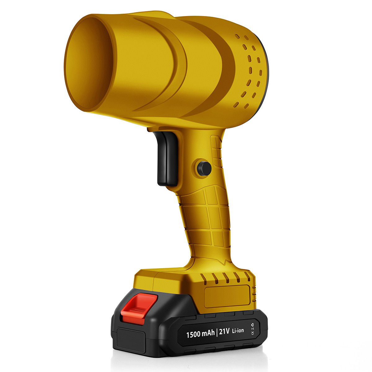 Pentru casa - Suflanta de Aer Multifunctionala Portabila, Flippy, Incarcare Auto, pentru Gratar, Masina, Indepartare Frunze si Praf, 1500 mAh, Viteta de Rotatie 25000 RPM, 2 Baterii de Li si Incarcator, Galben