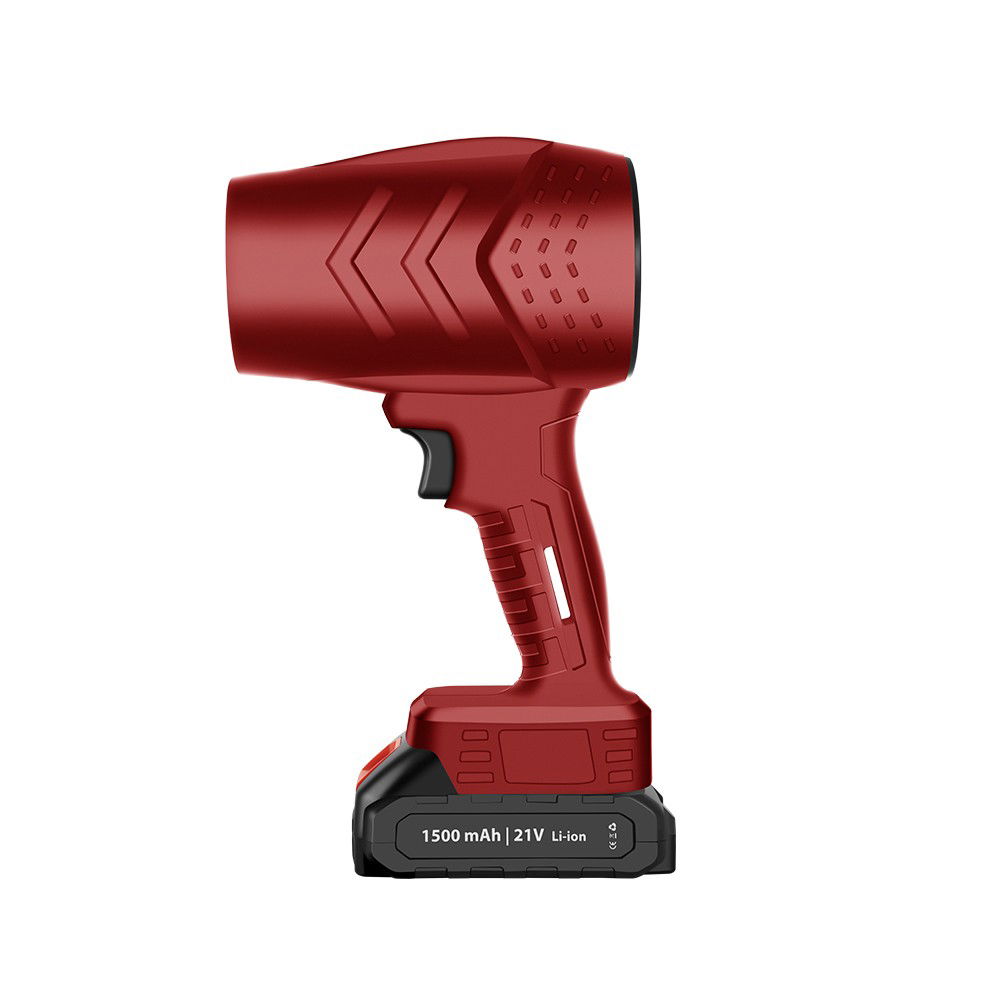 Pentru casa - Suflanta de Aer Multifunctionala Portabila, Flippy, Incarcare Auto, pentru Gratar, Masina, Indepartare Frunze si Praf, 1500 mAh, Viteta de Rotatie 25000 RPM, 2 Baterii de Li si Incarcator, Visiniu