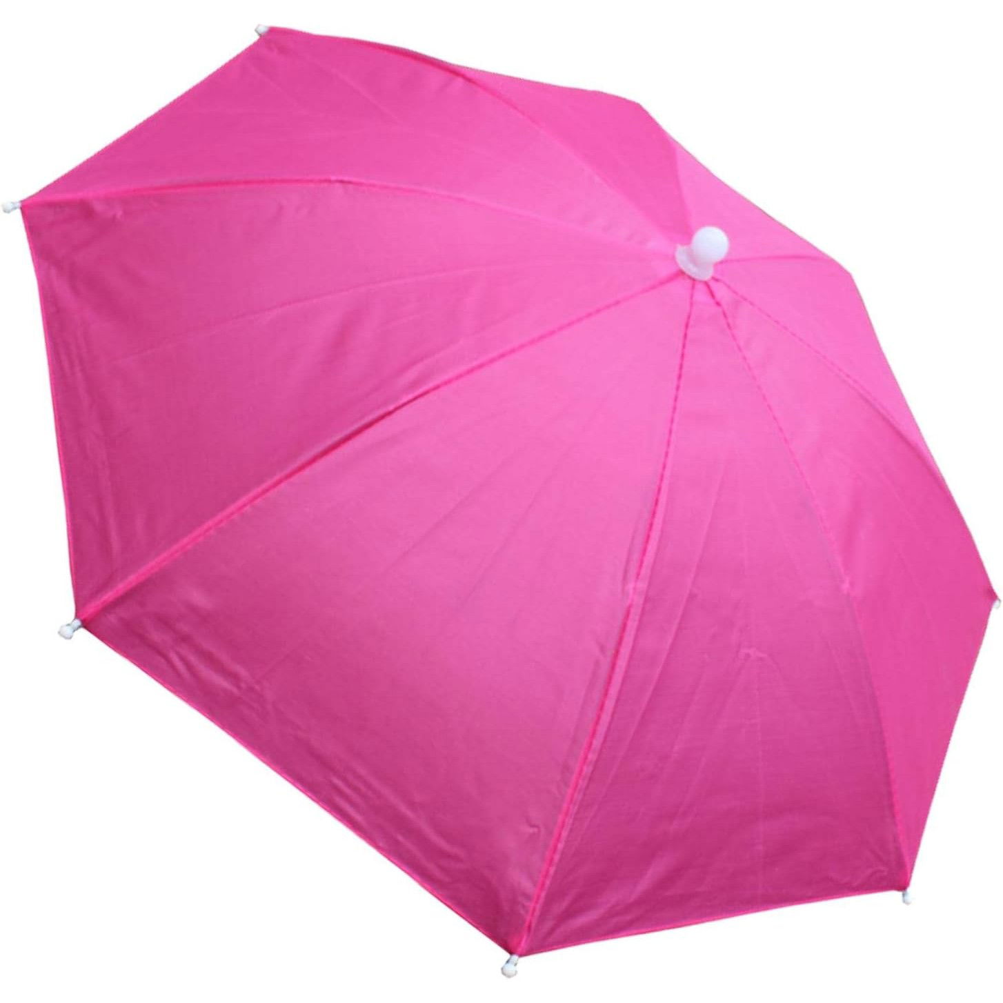 Umbrela de Cap, Flippy, Diametru 69 cm, Snur Reglabil de Cap, Protectie UV/Ploaie, Roz [6]