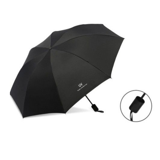 Pelerine, Umbrele si Accesorii - Umbrela, Flippy, Protectie UV Soare, Protectie Ploaie, Pliabila, din Vinil si Otel, 96 x 67 cm, Negru