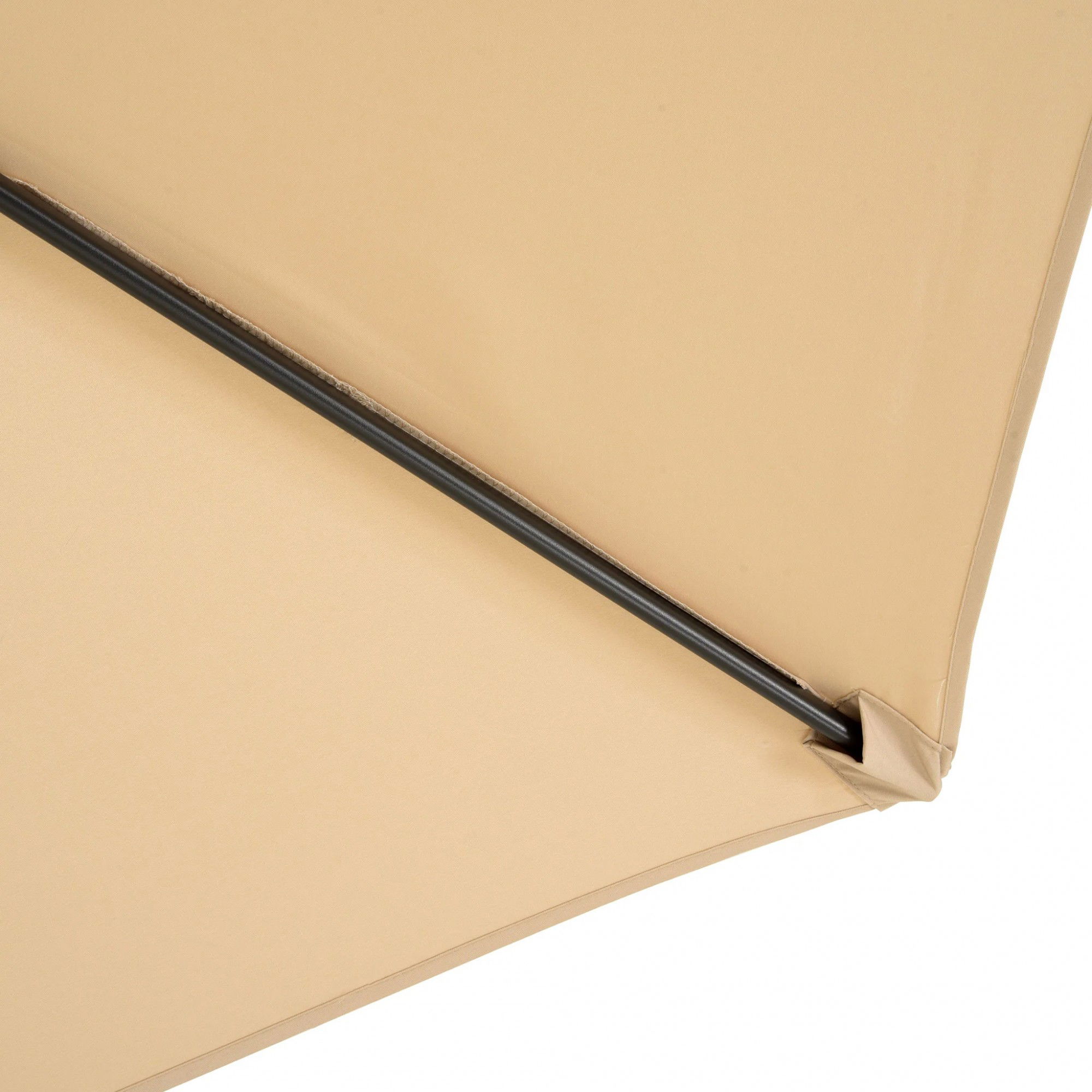 Umbrela rotunda de soare Flippy pentru terasa, diametru 2.70 m, inclinare, manivela, crem [7]