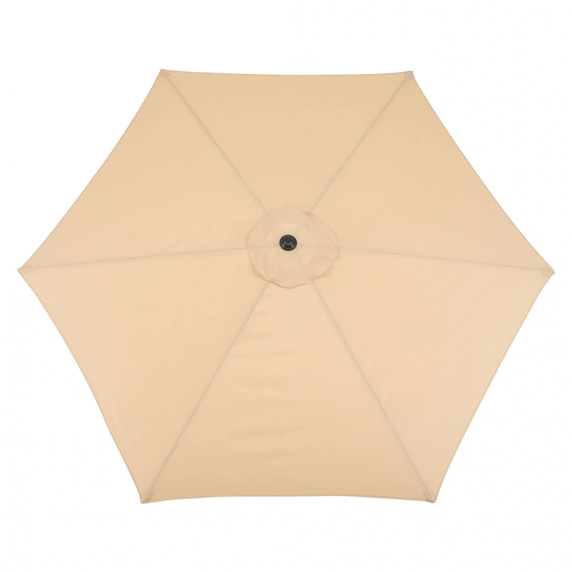 Umbrela rotunda de soare Flippy pentru terasa, diametru 2.70 m, inclinare, manivela, crem [4]