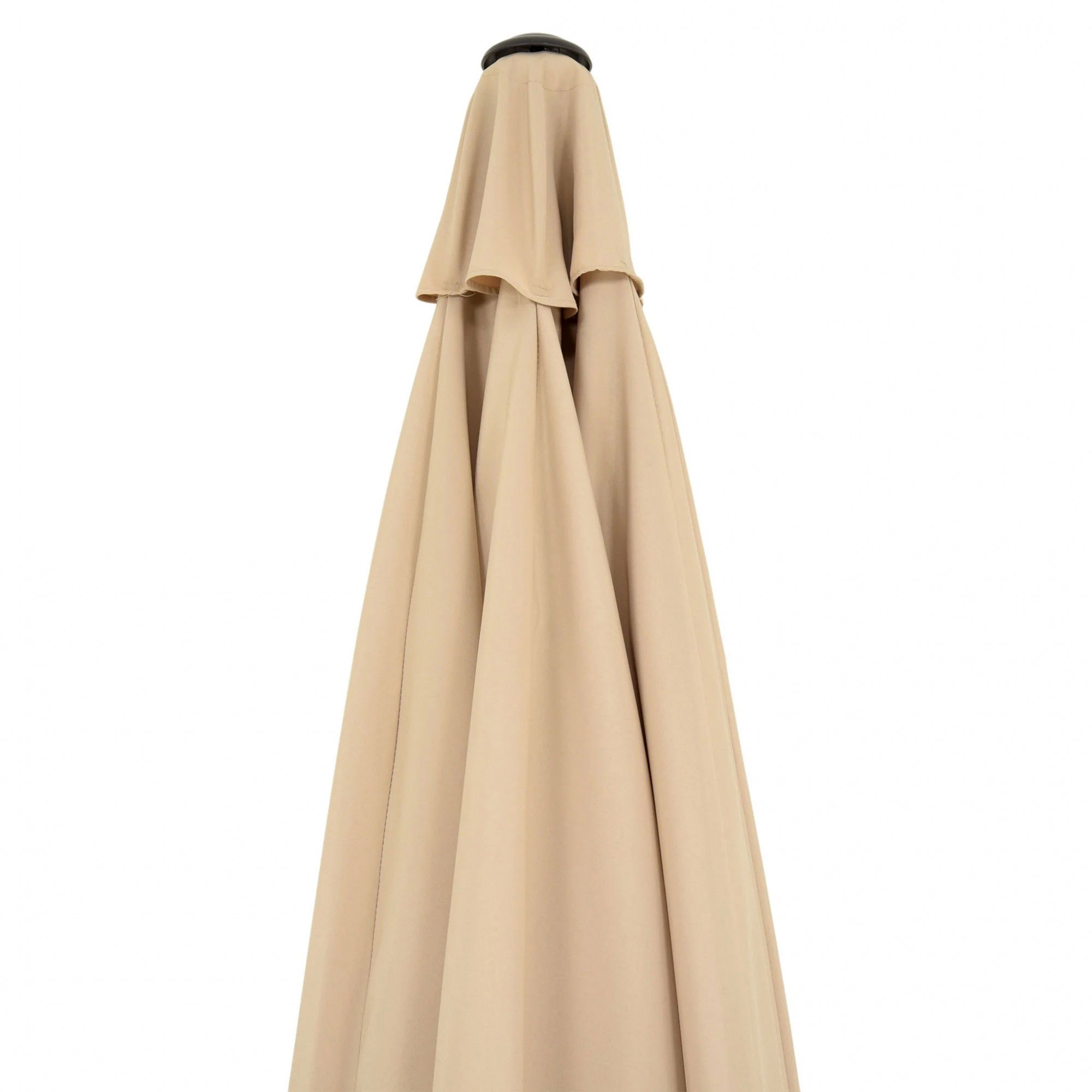 Umbrela rotunda de soare Flippy pentru terasa, diametru 2.70 m, inclinare, manivela, crem [5]