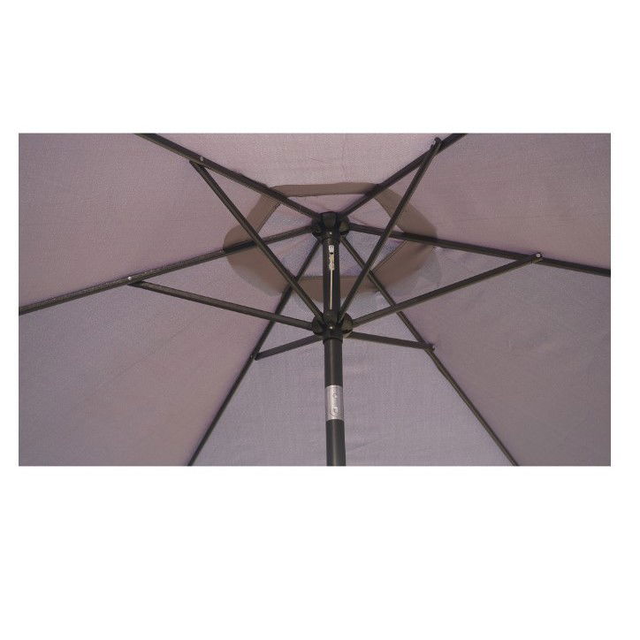 Plase Umbrire, Umbrele si Prelate Gradina - Umbrela Terasa/Gradina Flippy , Inaltime 2,5 m, Diametru 2.30 m, Manivela/Inclinare, Gri