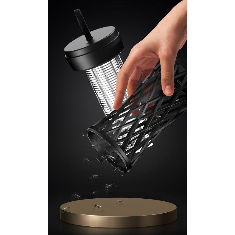 Lampa Anti-Insecte, Flippy, Lumina UV, Electrica, Incarcare USB, 5V, 1A, Silentioasa, 12 x 6 m, Gri [7]