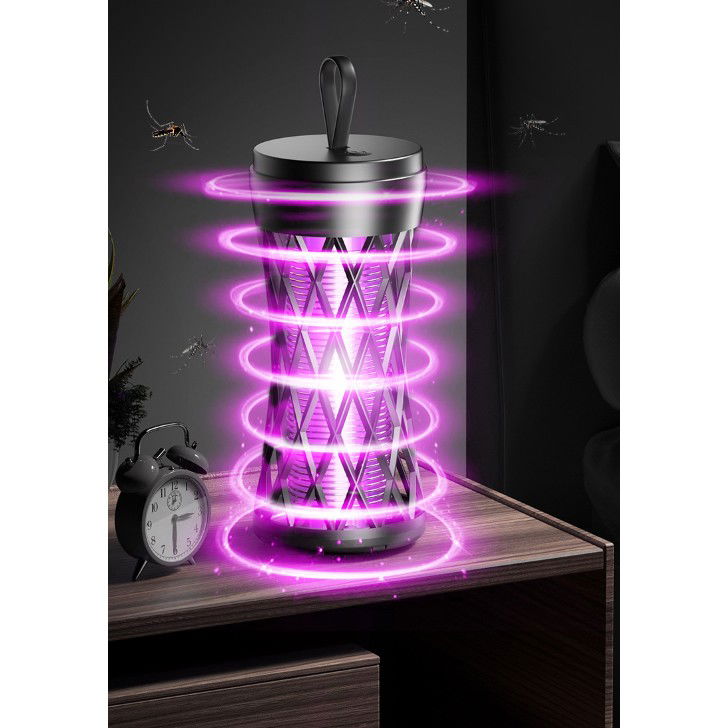 Lampa Anti-Insecte, Flippy, Lumina UV, Electrica, Incarcare USB, 5V, 1A, Silentioasa, 12 x 6 m, Gri [6]