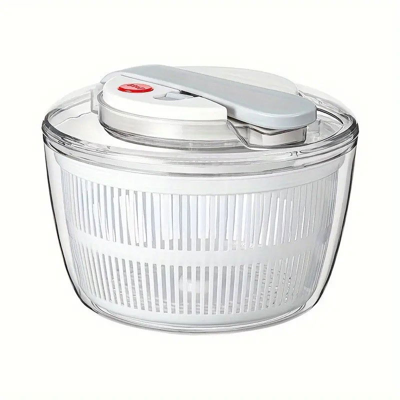 Pentru casa - Uscator Manual pentru Salata si Verdeturi, Flippy, Plastic, 16x15x21 cm, Capacitate 3L, Alb