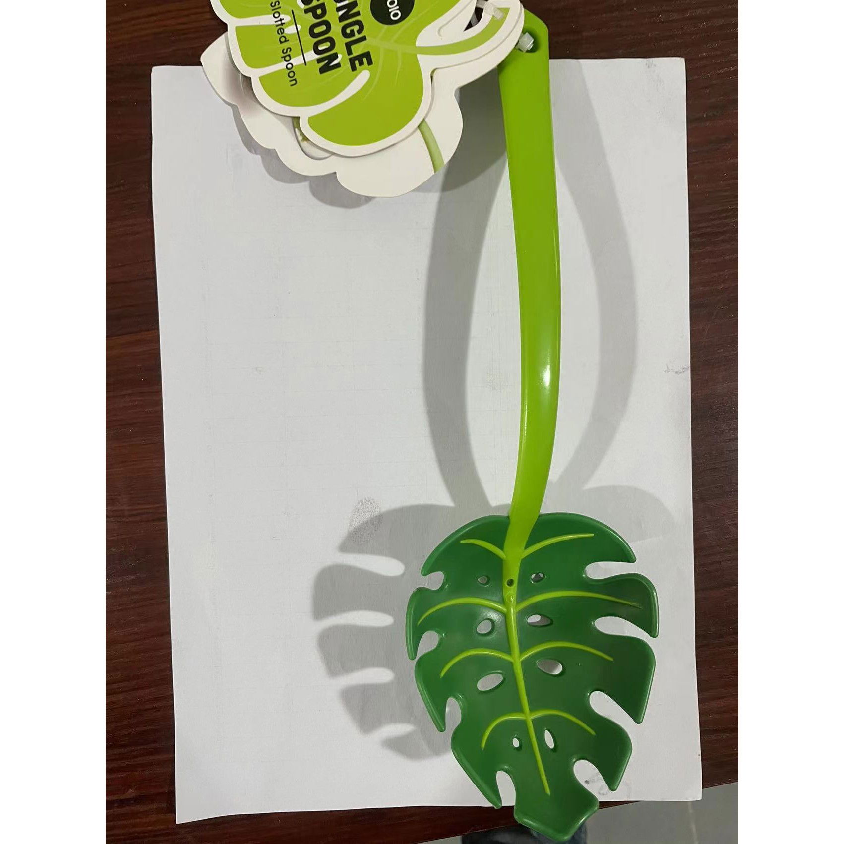 Ustensila bucatarie universala tip frunza, material ABS, creativa, design unic si modern, 30x9.5 cm, verde [9]