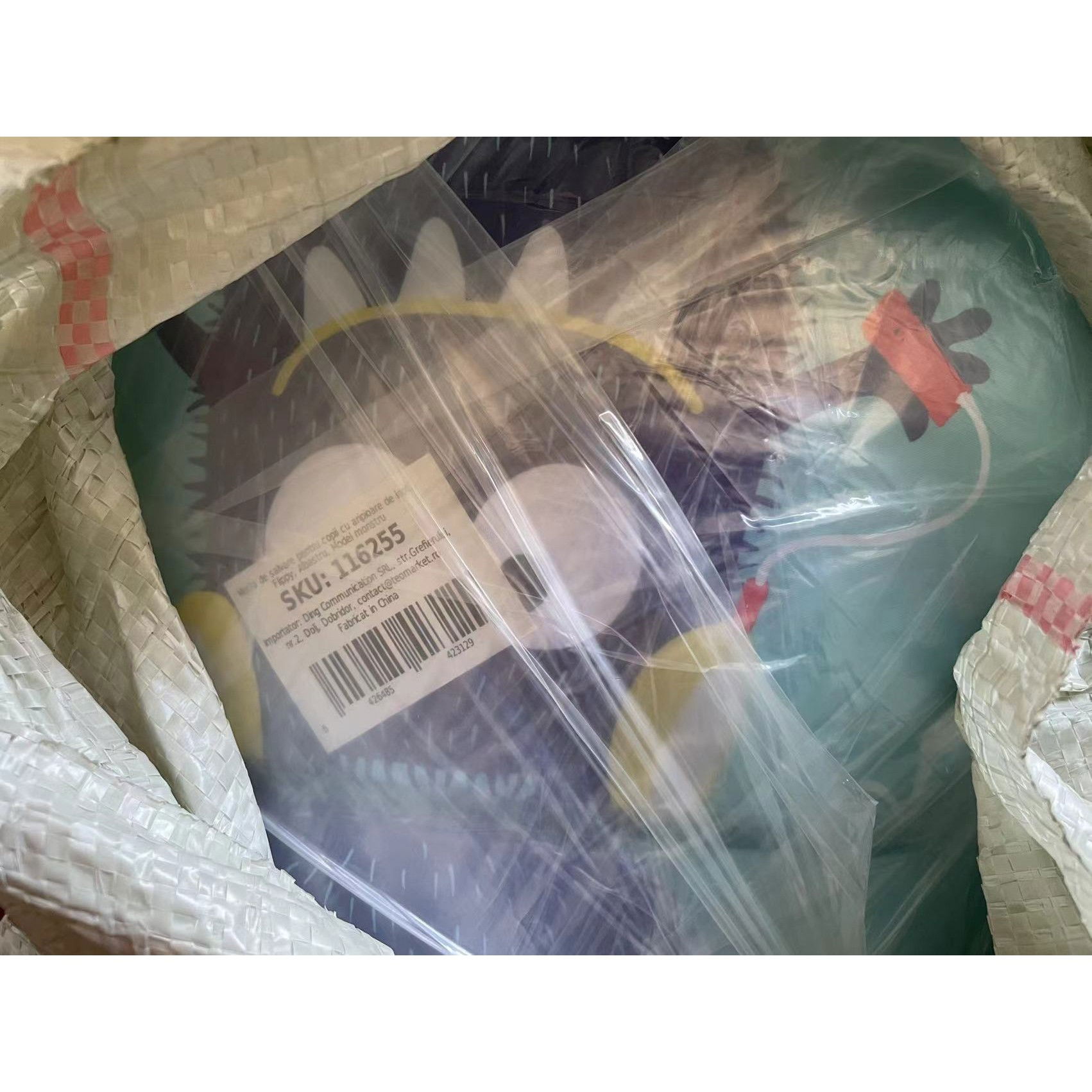 Vesta de salvare pentru copii cu aripioare de inot, Flippy, Albastru, Model monstru [5]