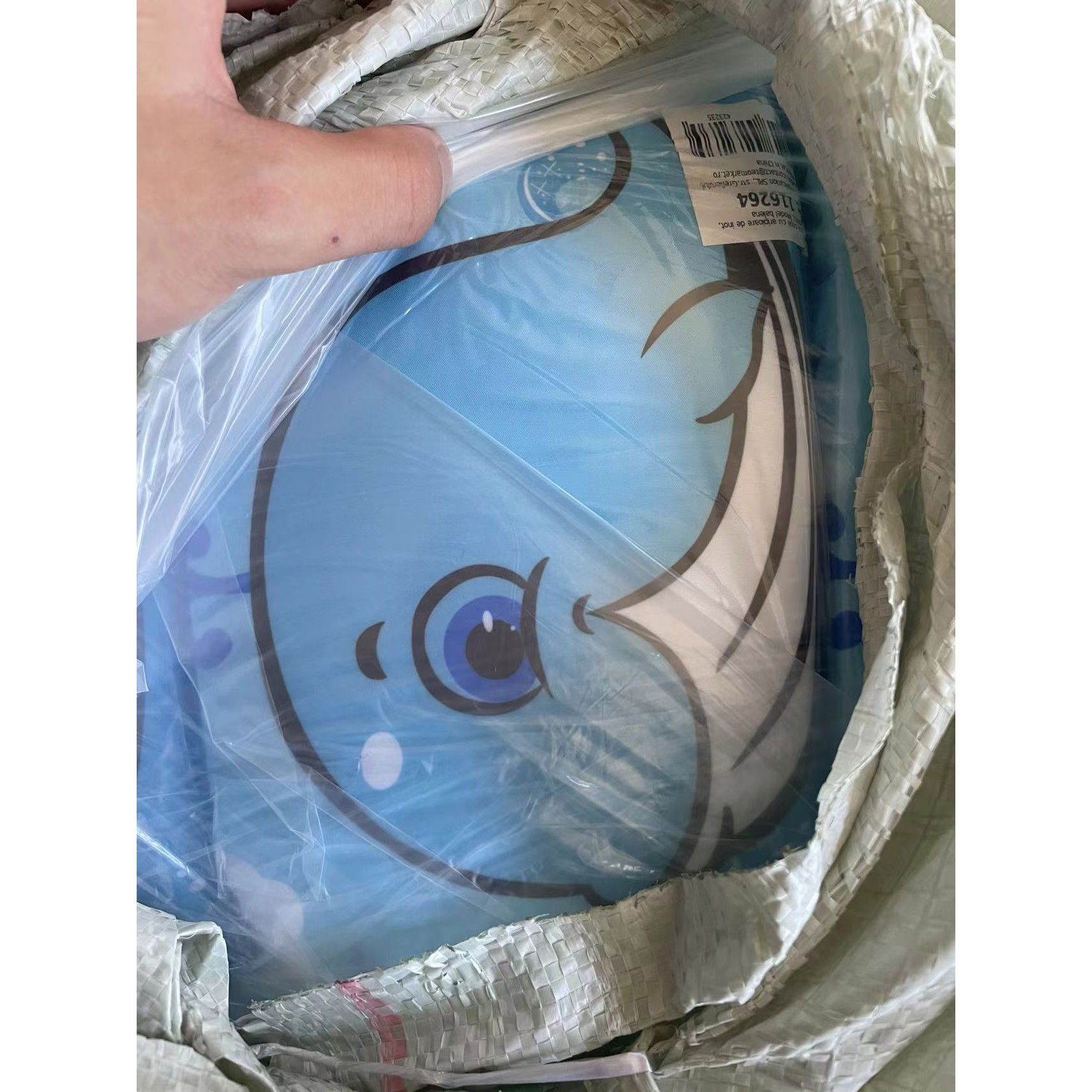 Vesta de salvare pentru copii cu aripioare de inot, Flippy, Albastru, Model balena [5]