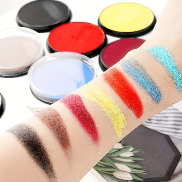 Vopsea pentru Fata si Corp, Flippy, cu Pigment Fosforescent, 30 g, Activare cu Apa, Negru [3]