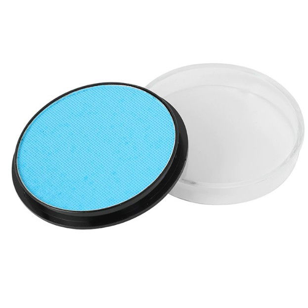 Vopsea fata si corp - Vopsea pentru Fata si Corp, Flippy, cu Pigment Fosforescent, 30 g, Activare cu Apa, Albastru Deschis