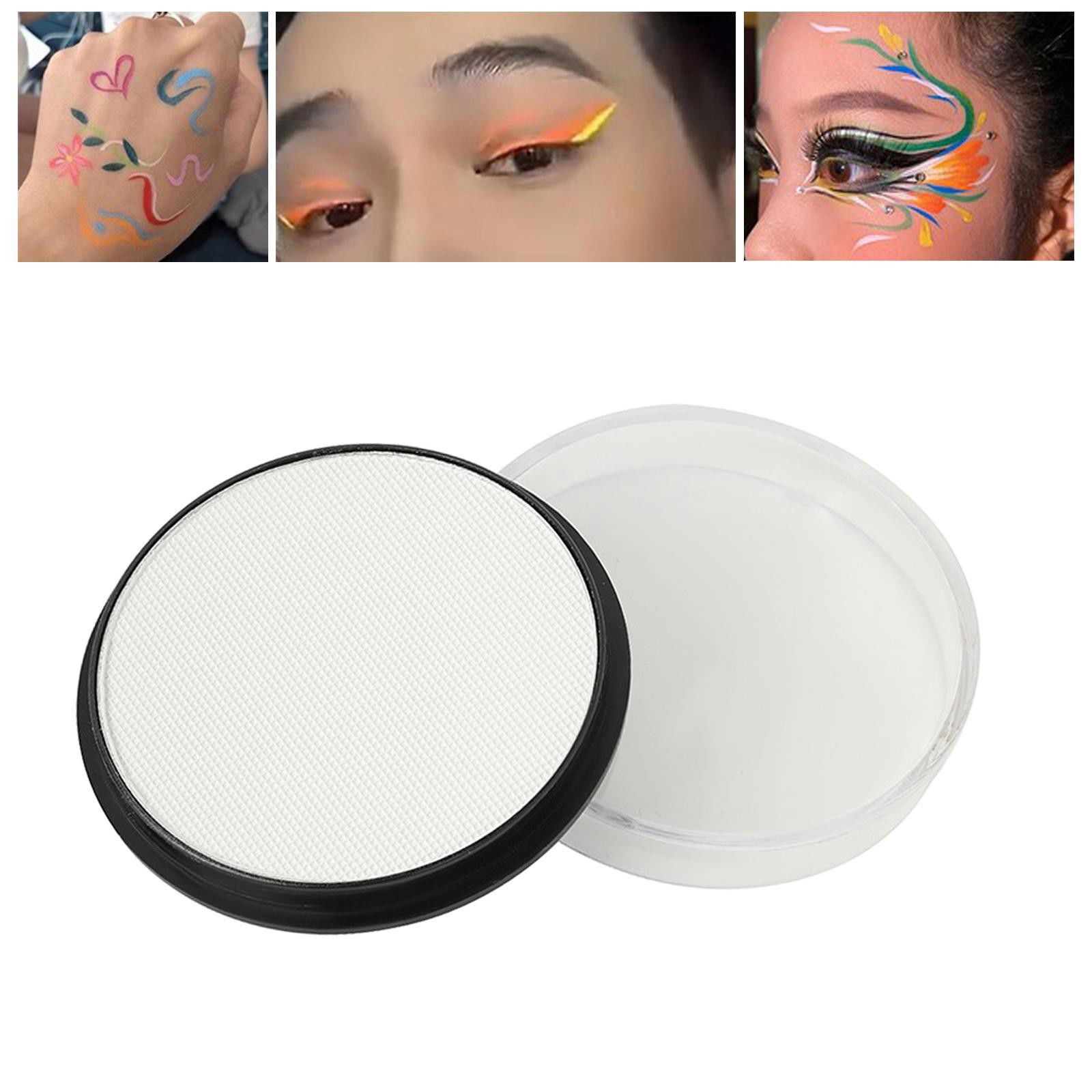 Vopsea fata si corp - Vopsea pentru Fata si Corp, Flippy, cu Pigment Fosforescent, 30 g, Activare cu Apa, Alb