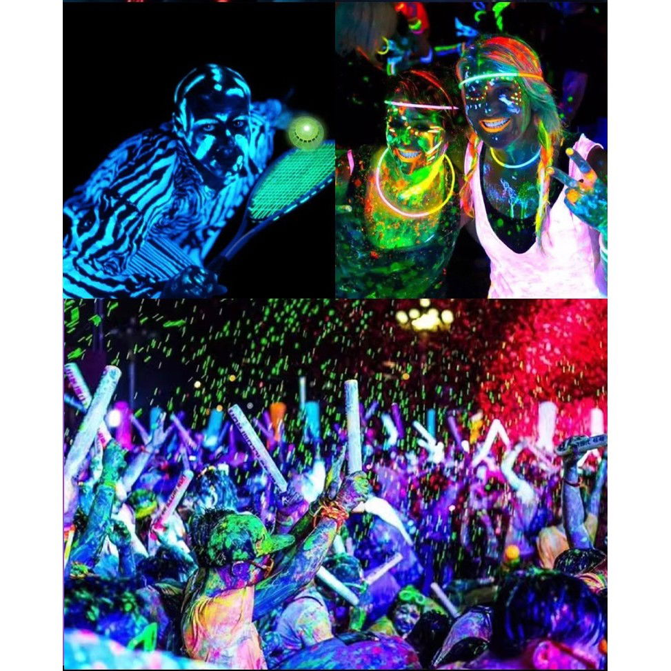 Vopsea fata si corp - Vopsea pentru Fata si Corp, Flippy, cu Pigment Fosforescent UV, 15 ml, Verde