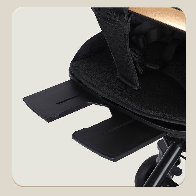 Carucior Sport Flippy 3in1, 6-36 Luni, Reversibil, Pliabil, Tavita pentru Masa, Pozitie de Somn, Centura de Siguranta, Roti 360, Suport Pahar, Copertina pentru Soare, 32x63x95cm, Bej Model Cosmos [4]