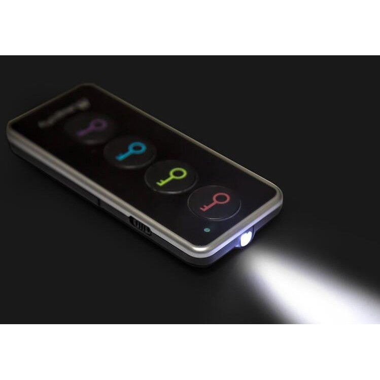 Pentru casa - Dispozitiv Anti-Pierdere, Flippy, 4 Receptoare cu Telecomanda, 120 (dB), Emitator cu Lanterna, Multicolor