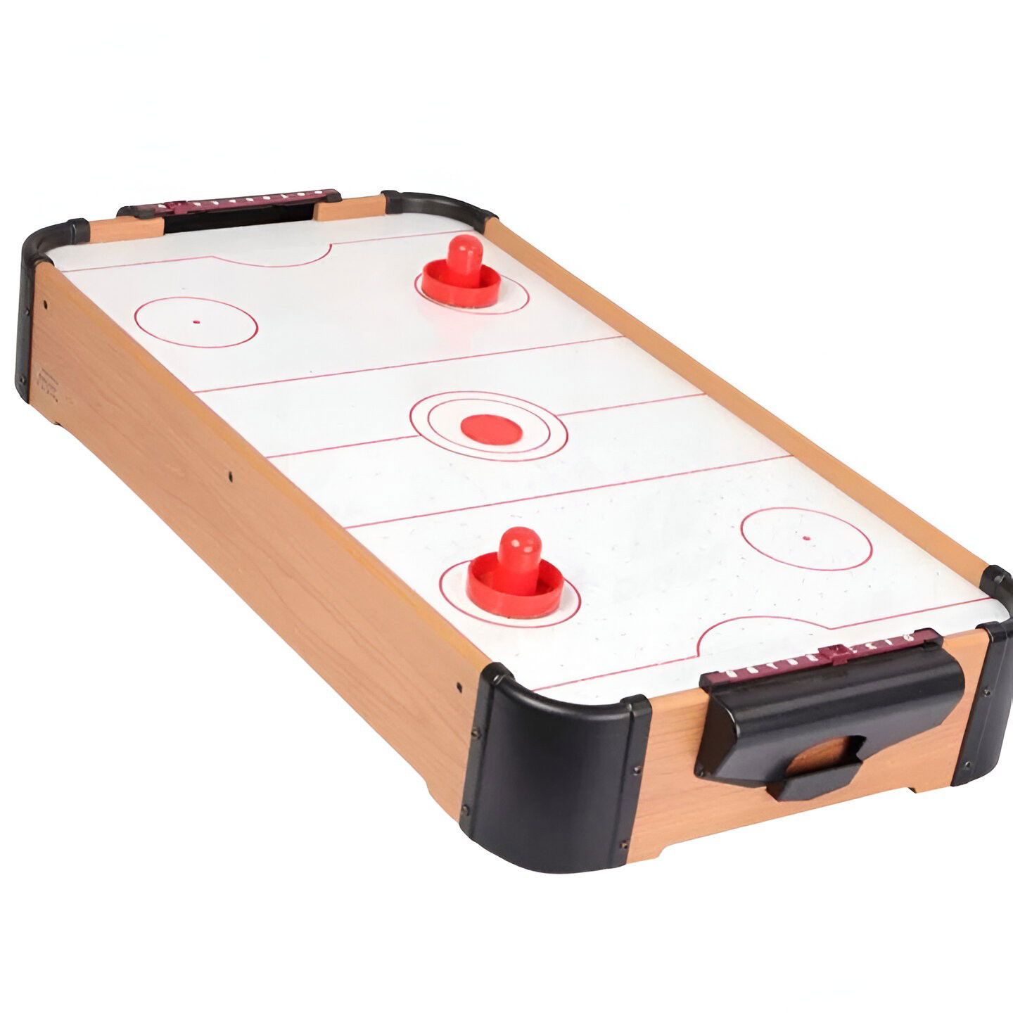 Masa Air Hockey Graffiti fara Picioare, Flippy, Lemn, 2 Pucuri, Tabela Scor, 2 Impingatoare, 76x38x9 cm, Maro [4]