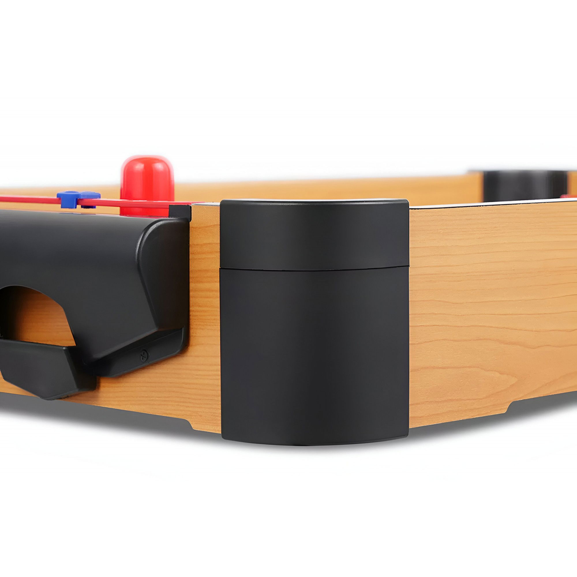 Masa Air Hockey Graffiti fara Picioare, Flippy, Lemn, 2 Pucuri, Tabela Scor, 2 Impingatoare, 76x38x9 cm, Maro [9]