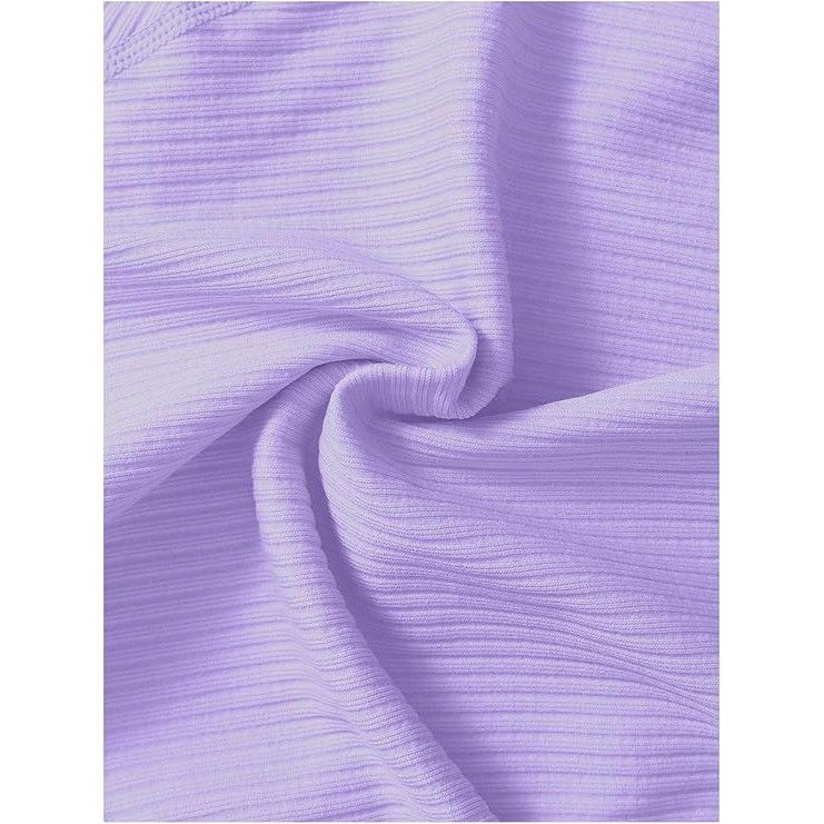 Costum pentru Fitness/Yoga, Flippy, pentru Femei, Material Elastic, Spandex, Talie Inalta, Mov, Marime M [3]