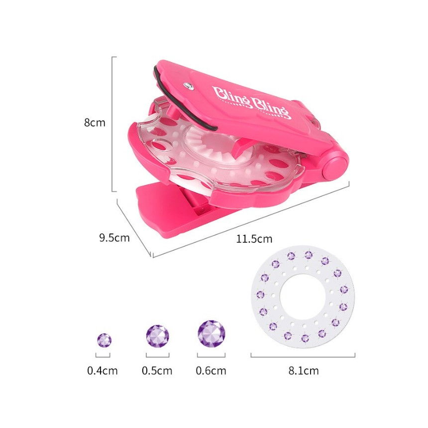 Aparat aplicare strasuri Flippy, Plastic, 11.5x9.5x8 cm, Multicolor [3]