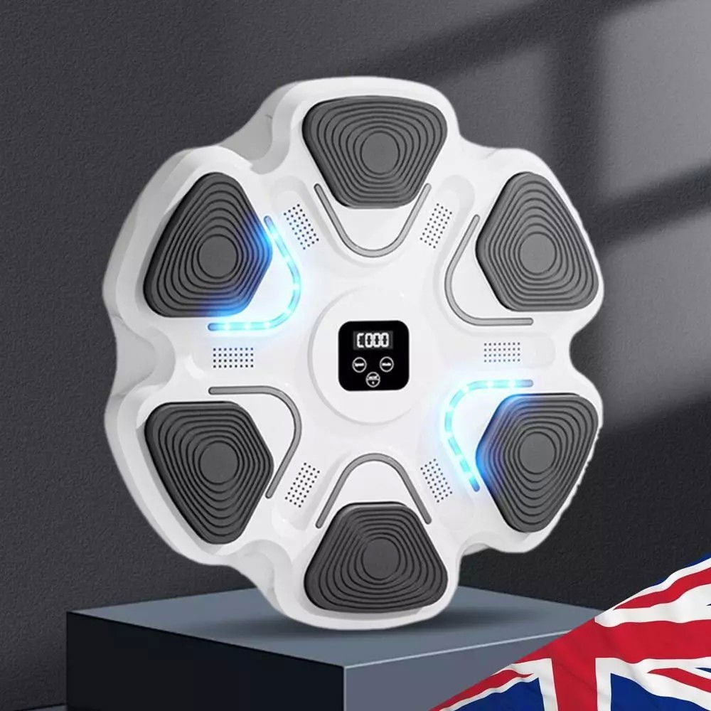 Aparat Box Cu Muzica, Montabil pe Perete, Flippy, Alb, Difuzor, Bluetooth, Iluminare LED, 38 x 27 x 32 cm, Manusi Incluse [6]