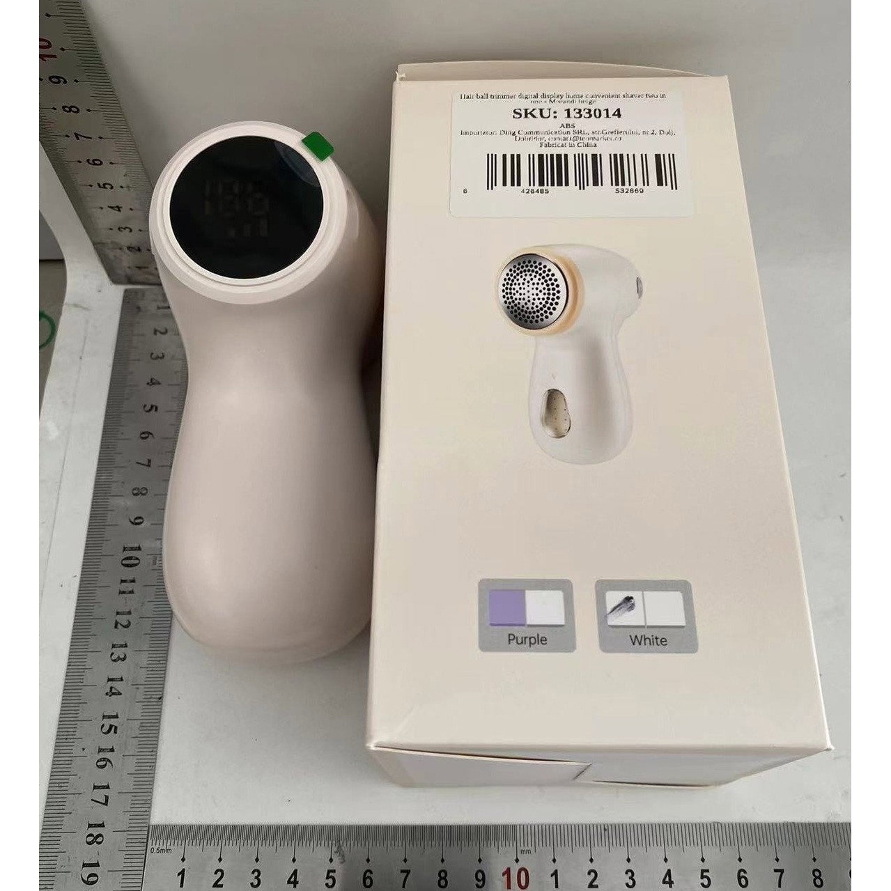 Aparat Electric de Curatat Scame 2in1, Flippy, Indepartare Scame si Aspirare, 15 x 8.5 cm, din ABS si Otel Inoxidabil, Incarcare USB Tip C, Bej [2]