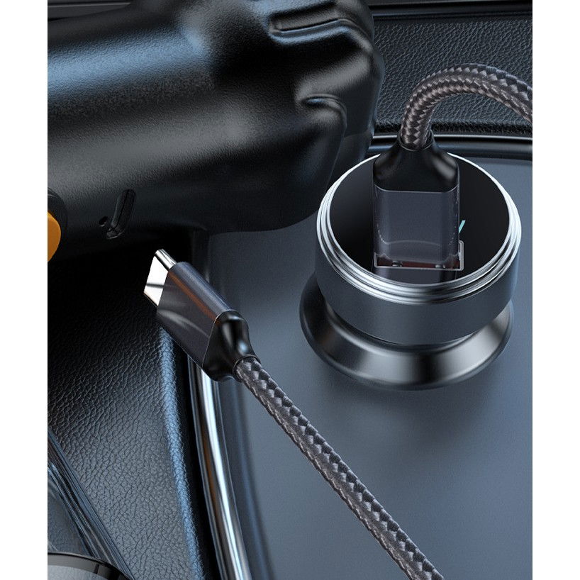 Aspirator Auto 4 in 1 Portabil fara Fir, Flippy, 120W, Autonomie 1-3 h, 2 Viteze, Aspirare Umeda/Uscata, Functia de Sulfare/Umflare, Negru [3]