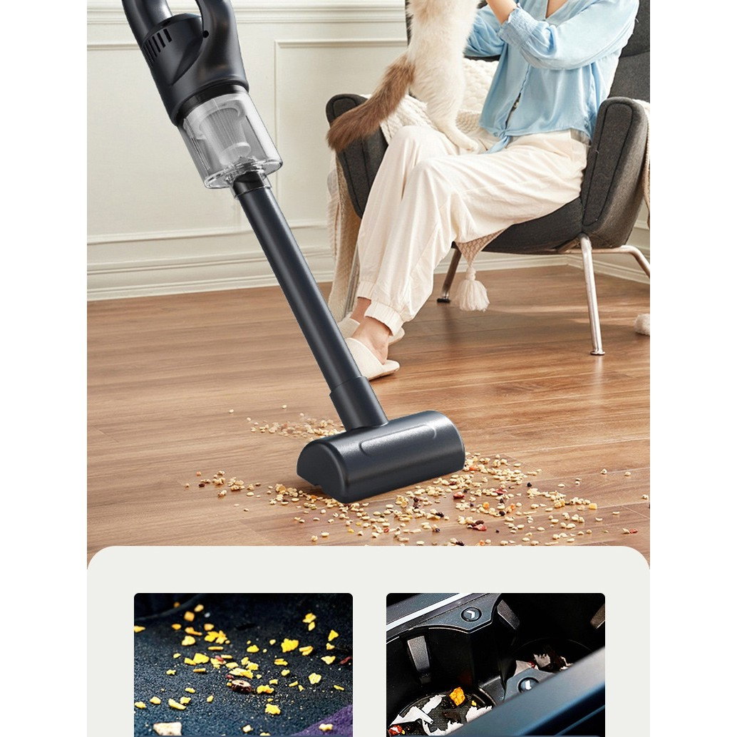 Aspirator Portabil fara Fir, Flippy, Incarcare USB, Pentru Casa si Masina, Autonomie 45 min, Negru [9]