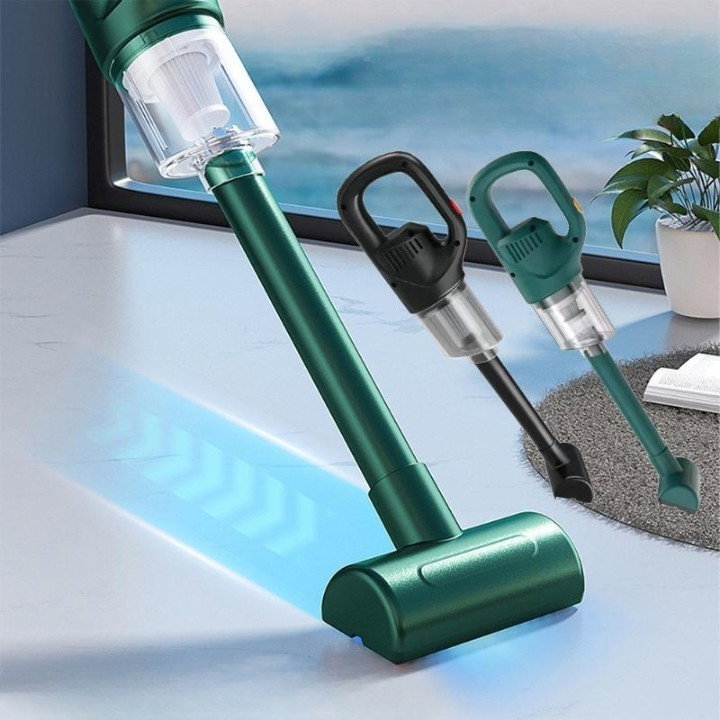 Aspirator Portabil fara Fir, Flippy, Incarcare USB, Pentru Casa si Masina, Autonomie 45 min, Verde [9]