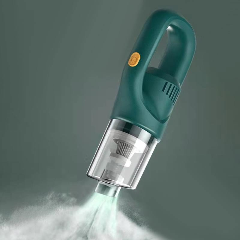 Aspirator Portabil fara Fir, Flippy, Incarcare USB, Pentru Casa si Masina, Autonomie 45 min, Verde [4]