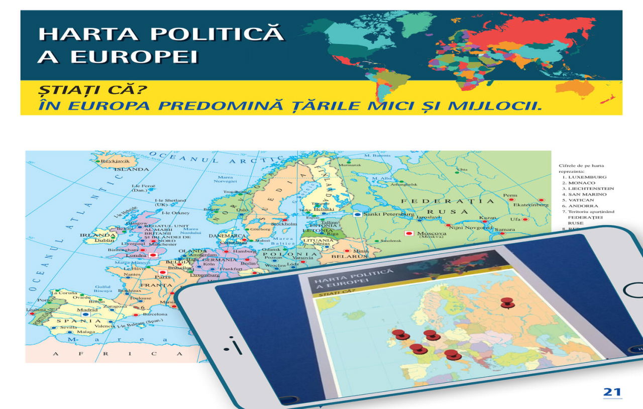 Atlas geografic scolar. Cunoasterea Terrei prin realitatea augmentata [4]