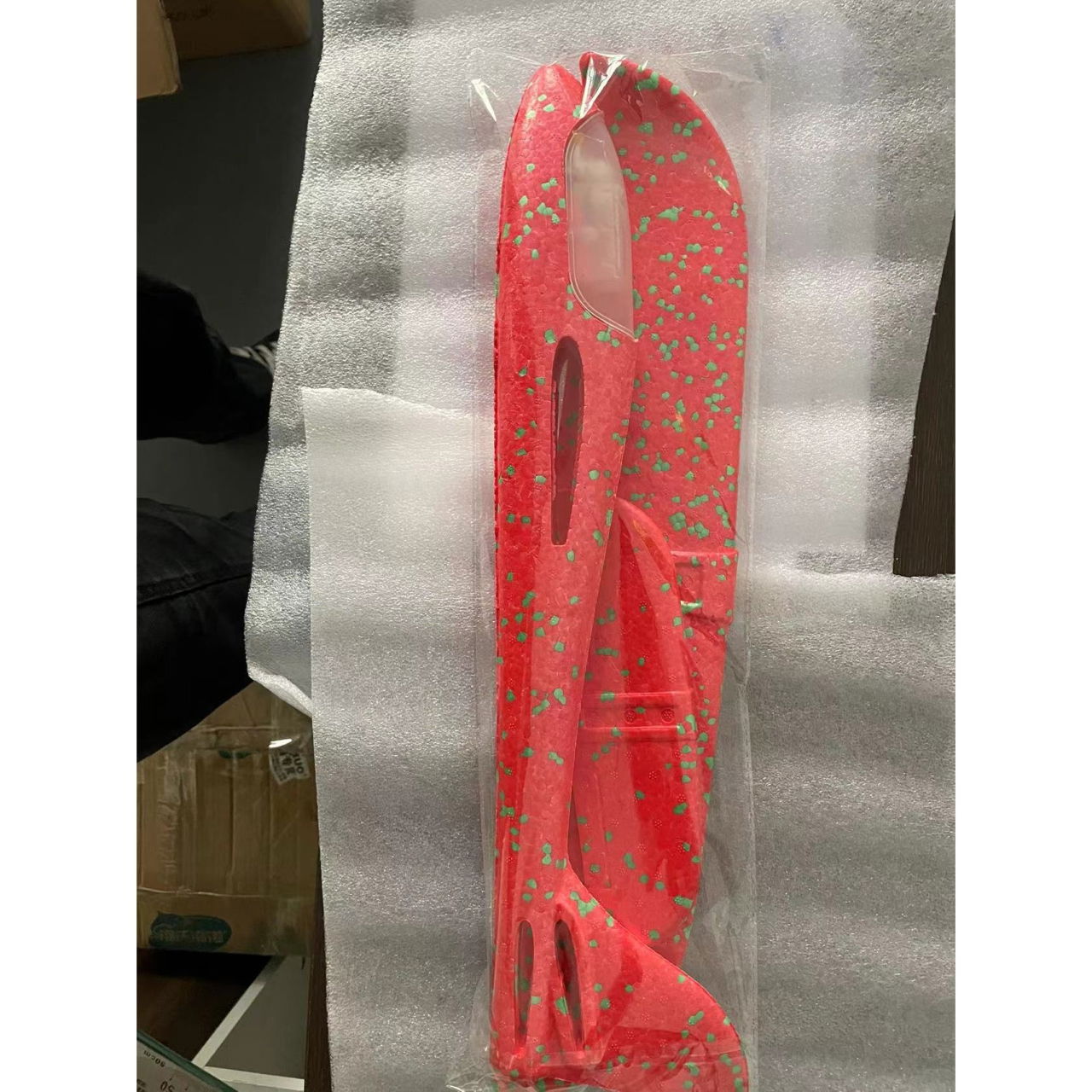 Avion Planor cu Pilot, Flippy, Din Polistiren, Cu Lumini in Cabina Pilotului, Lungime 47 cm, Rosu [5]