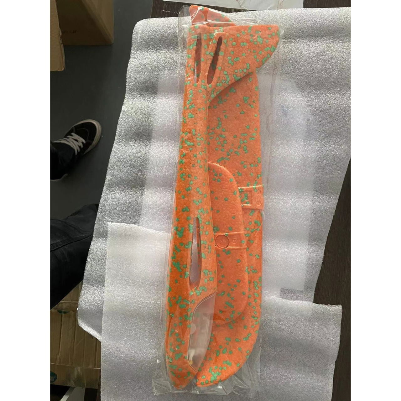 Avion Planor cu Pilot, Flippy, Din Polistiren, Cu Lumini pe Toata Lungimea, 47 cm, Portocaliu [4]