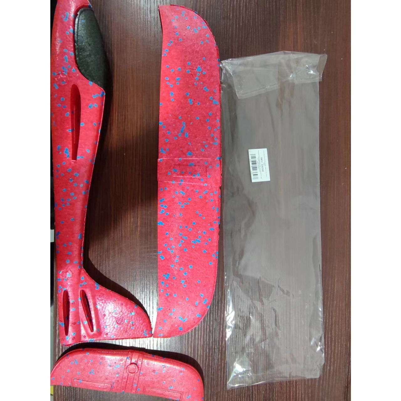 Avion planor din polistiren in punga , lungime 47 cm , Rosu , Flippy [7]