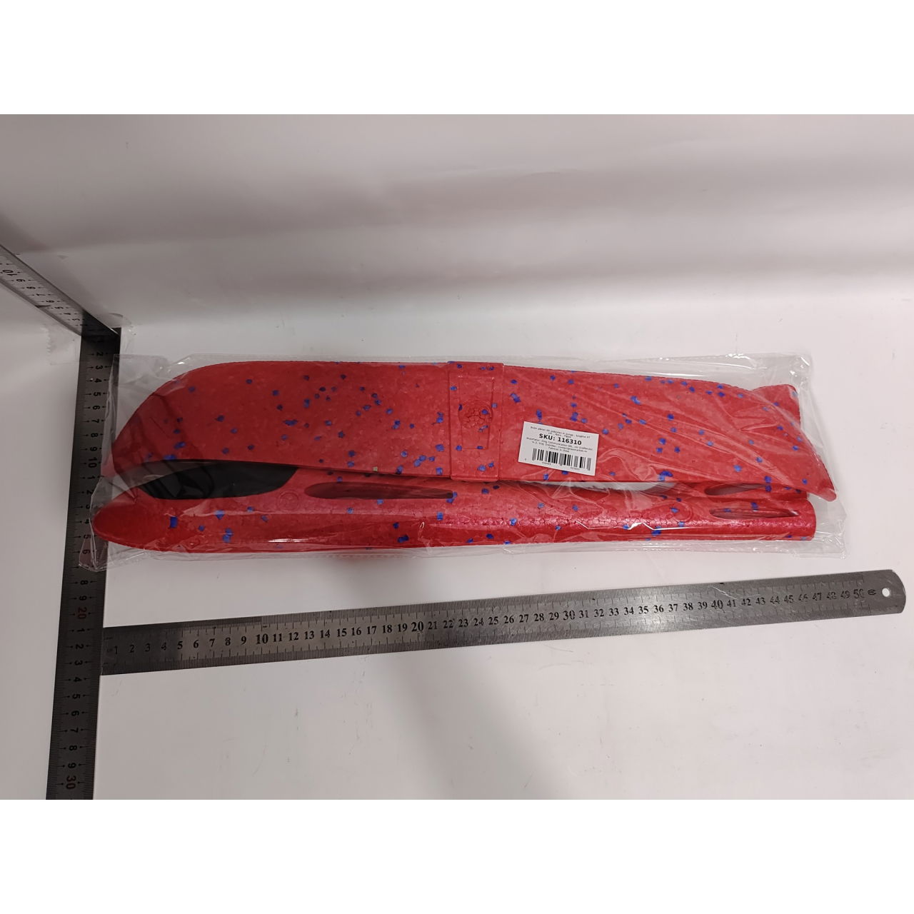 Avion planor din polistiren in punga , lungime 47 cm , Rosu , Flippy [8]