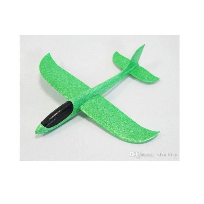 Avion planor din polistiren in punga , lungime 47 cm , Verde , Flippy [2]