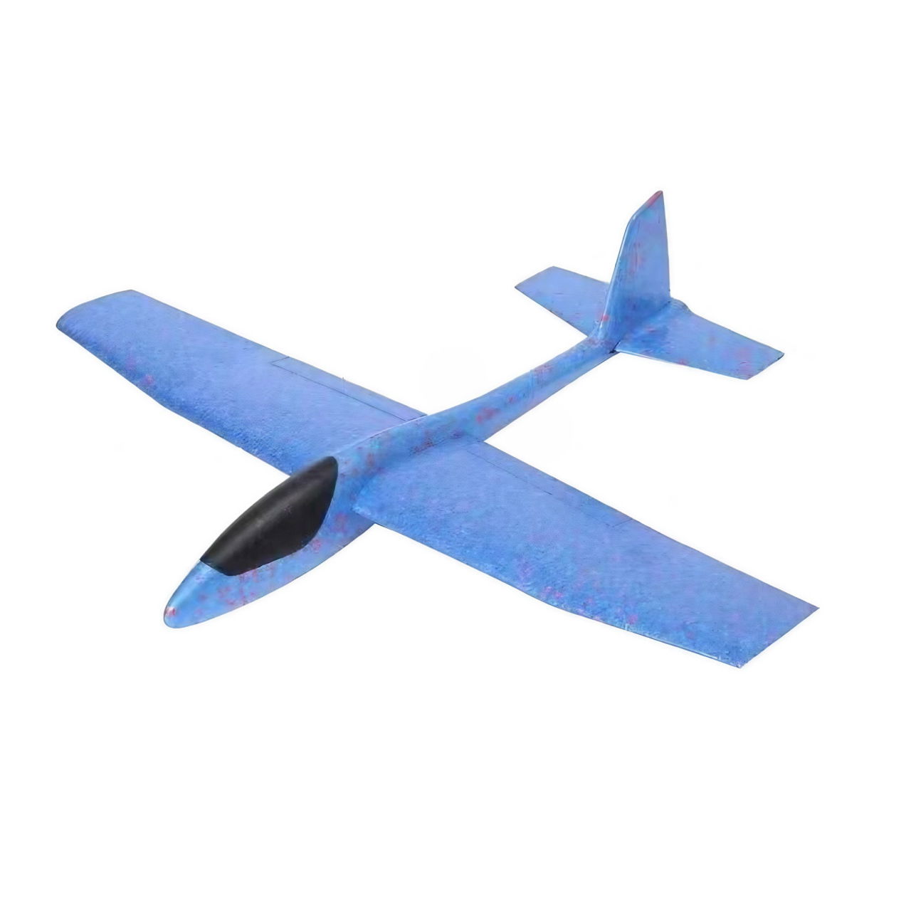 Avion Planor Flippy, din Polistiren, Lungime 85 cm , Jucarie Recreativa, Cascadorii, Albastru [1]