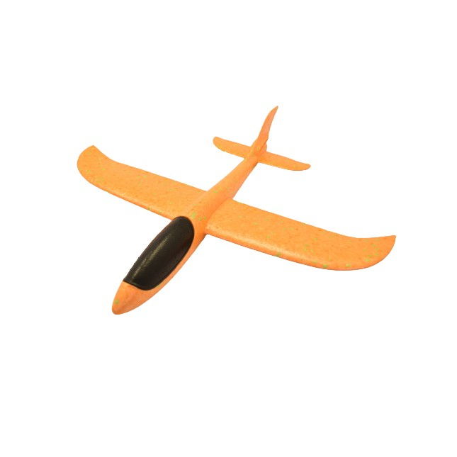 Avion Planor, in punga, Flippy, din Polistiren, Lungime 47 cm, Portocaliu [1]