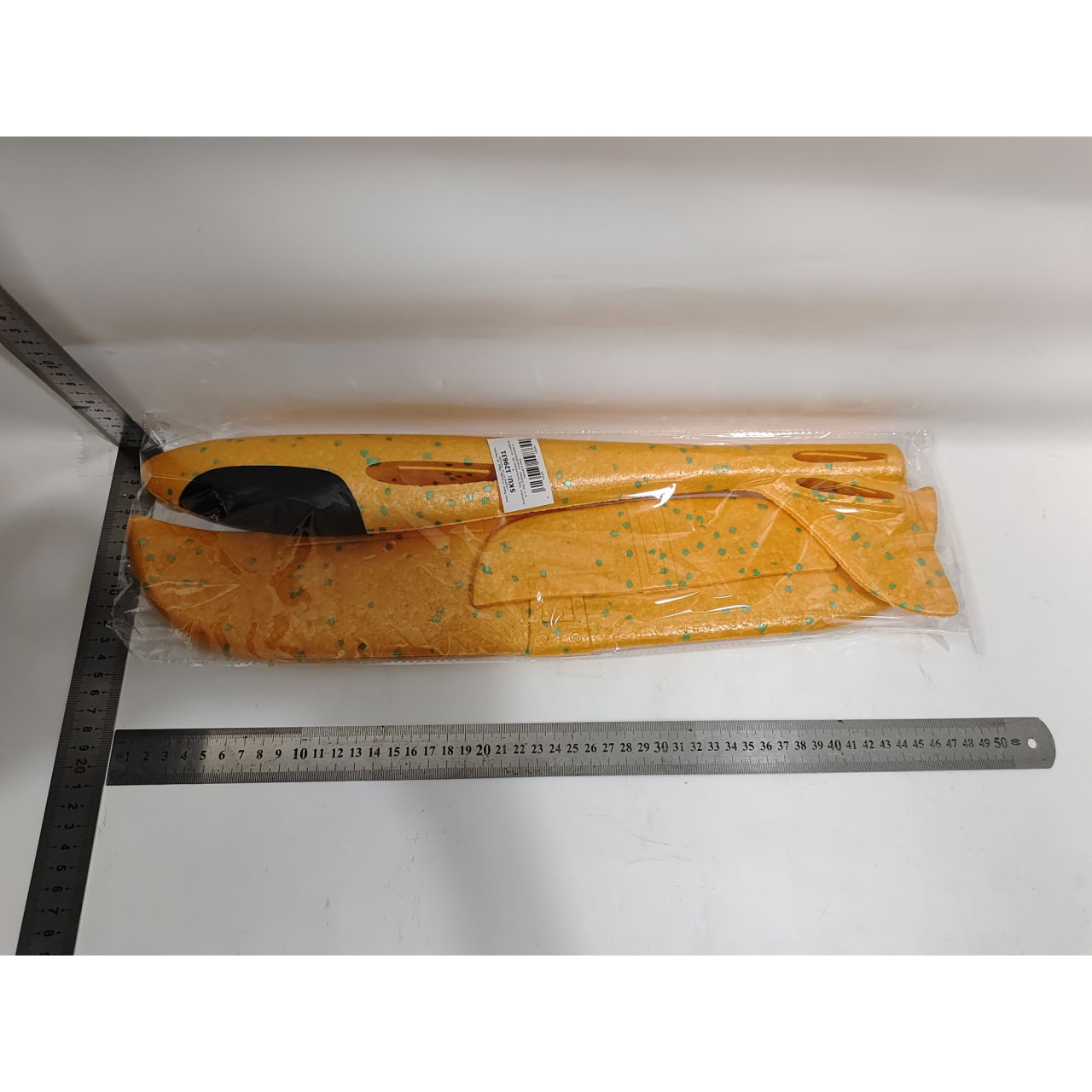 Avion Planor, in punga, Flippy, din Polistiren, Lungime 47 cm, Portocaliu [6]