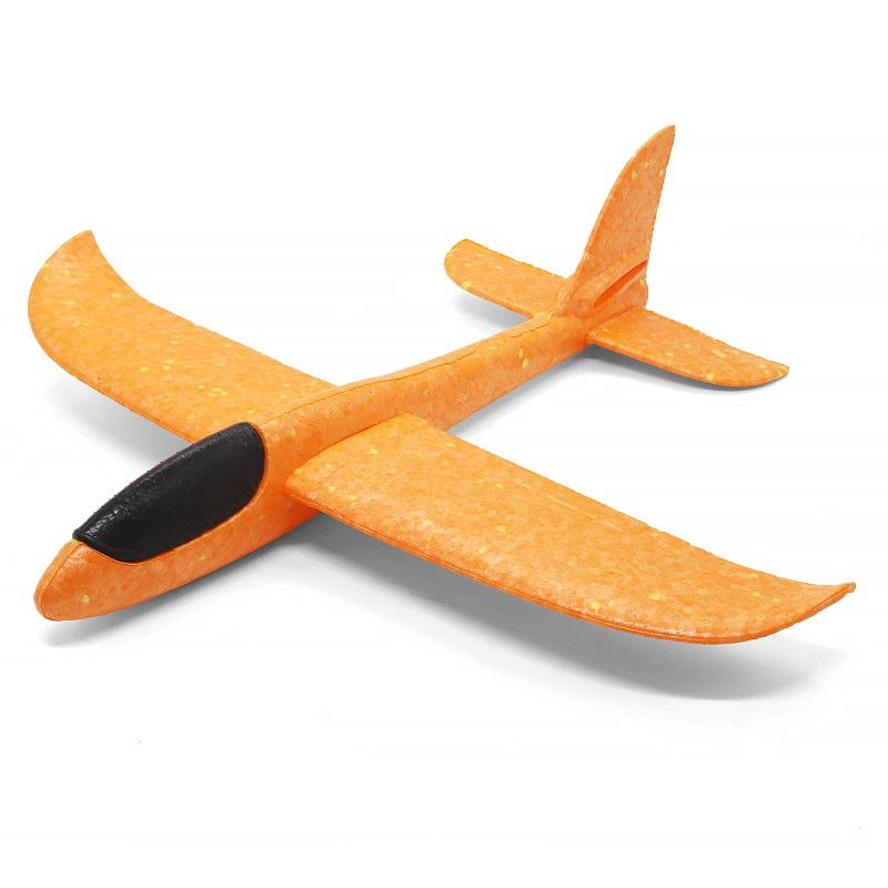 Avion Planor, in punga, Flippy, din Polistiren, Lungime 47 cm, Portocaliu [5]