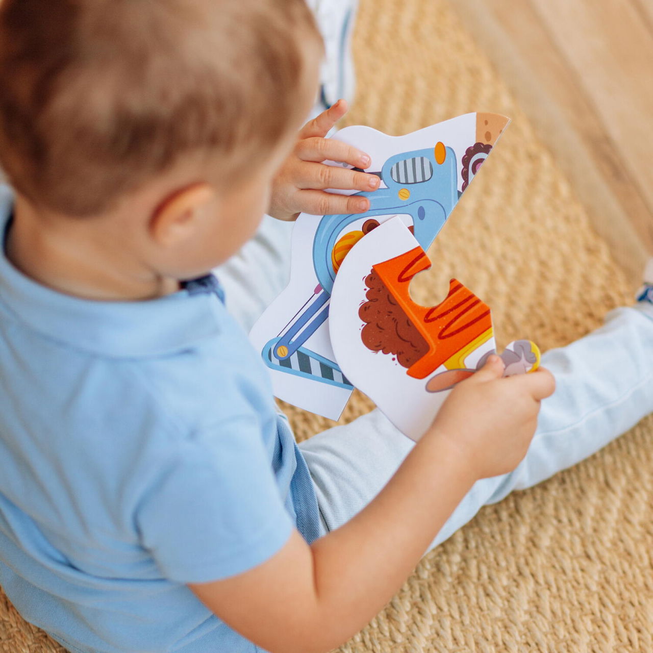 Baby puzzle 3 in 1 - Mijloace de transport (2,3,4 piese) [5]