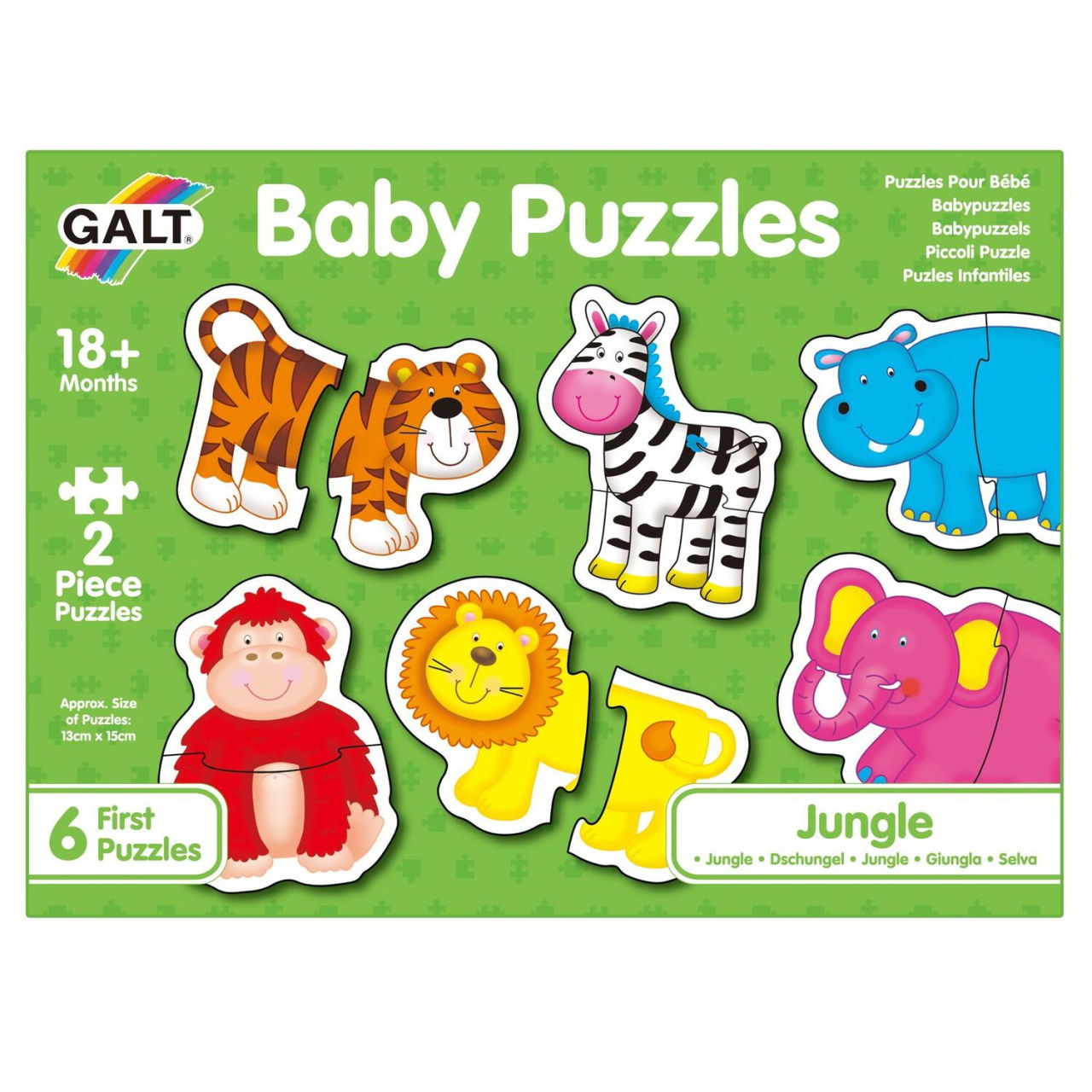 Baby Puzzle: Animale din jungla (2 piese) [1]