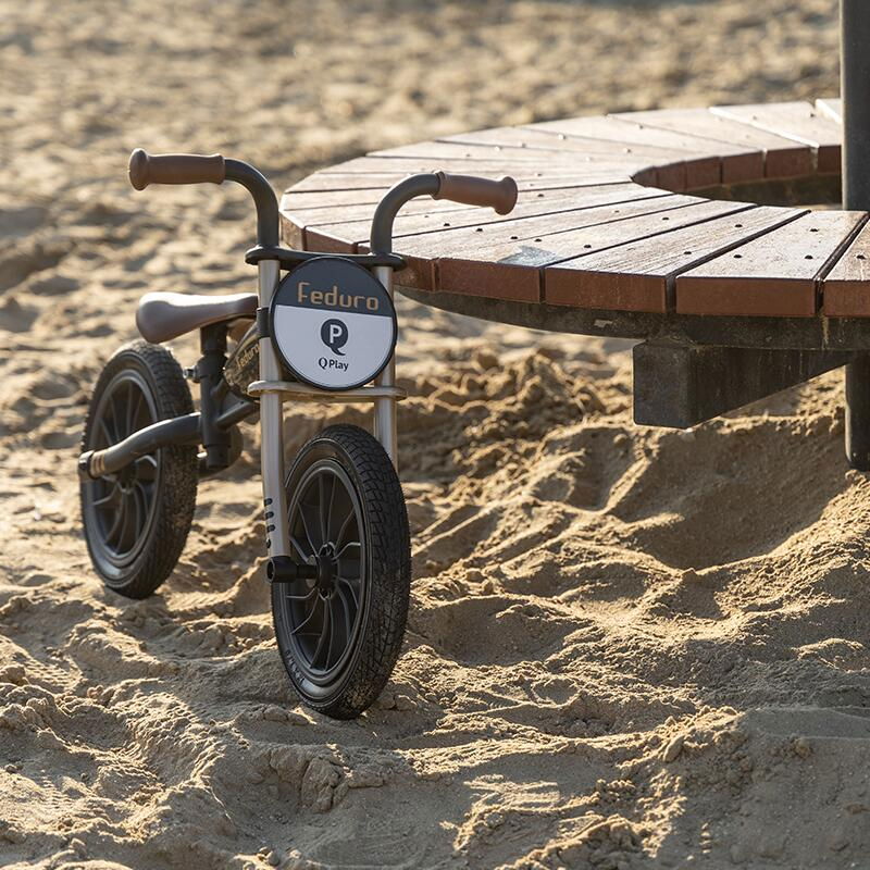 Balance bike QPlay Feduro Negru-Auriu [7]