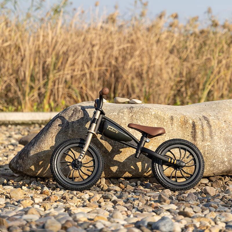 Balance bike QPlay Feduro Negru-Auriu [4]