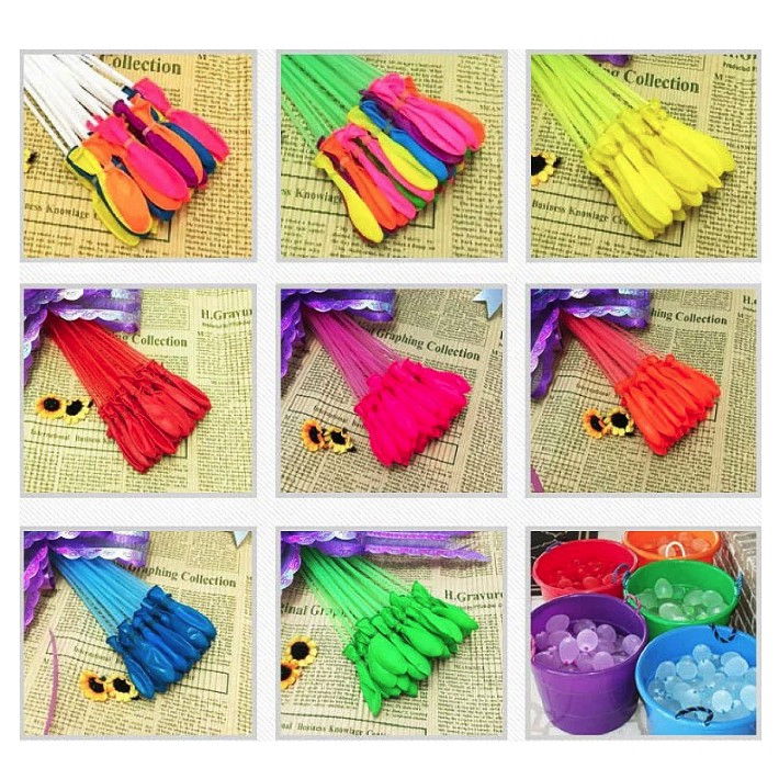 Baloane de Apa pentru Distractii, Flippy, Baloane cu Umplere Rapida, Baloane de Lupta cu Apa, 111 bucati, din Emulsie, Multicolor [4]