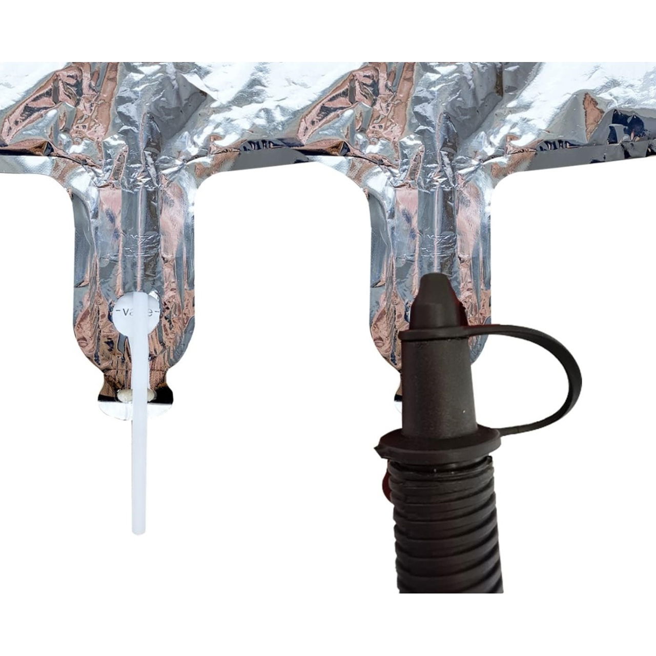 Balon din Folie Flippy, Cifra 1, 81 cm, Pentru Aer sau Heliu, Argintiu [9]