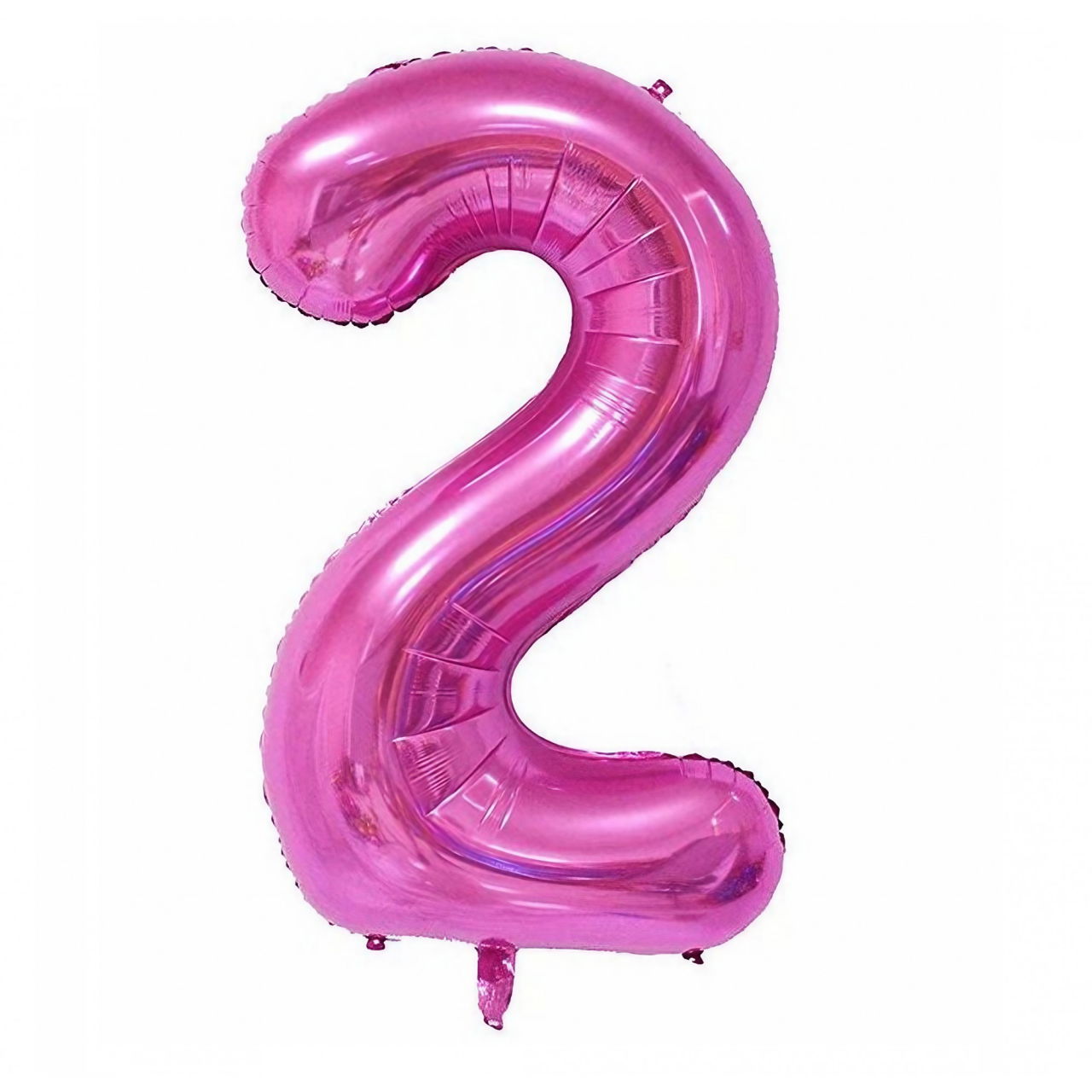 Balon din Folie Flippy, Cifra 2, 81 cm, Pentru Aer sau Heliu, Mov [1]